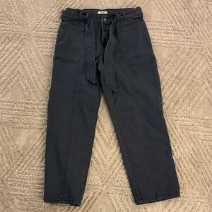 Kensie Denim Jeans high waisted belted with Double Button